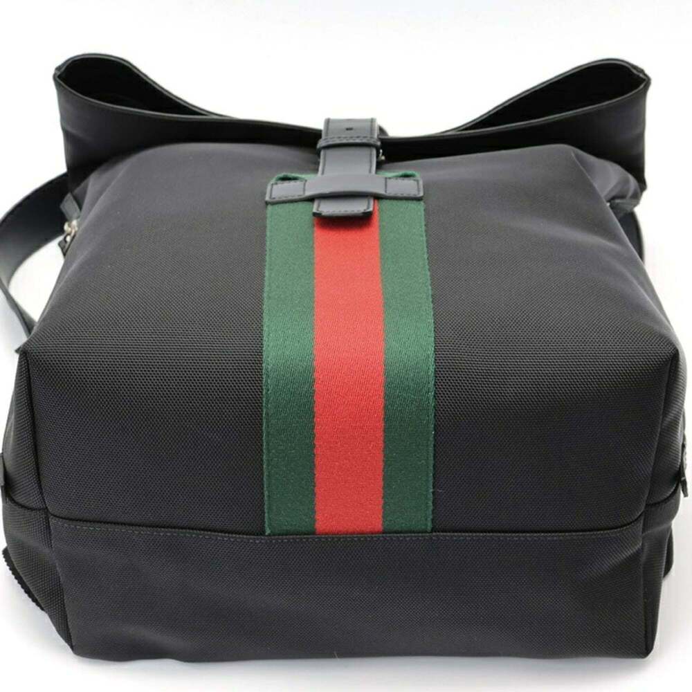 GUCCI Black Leather Backpack - Picture 4 of 8